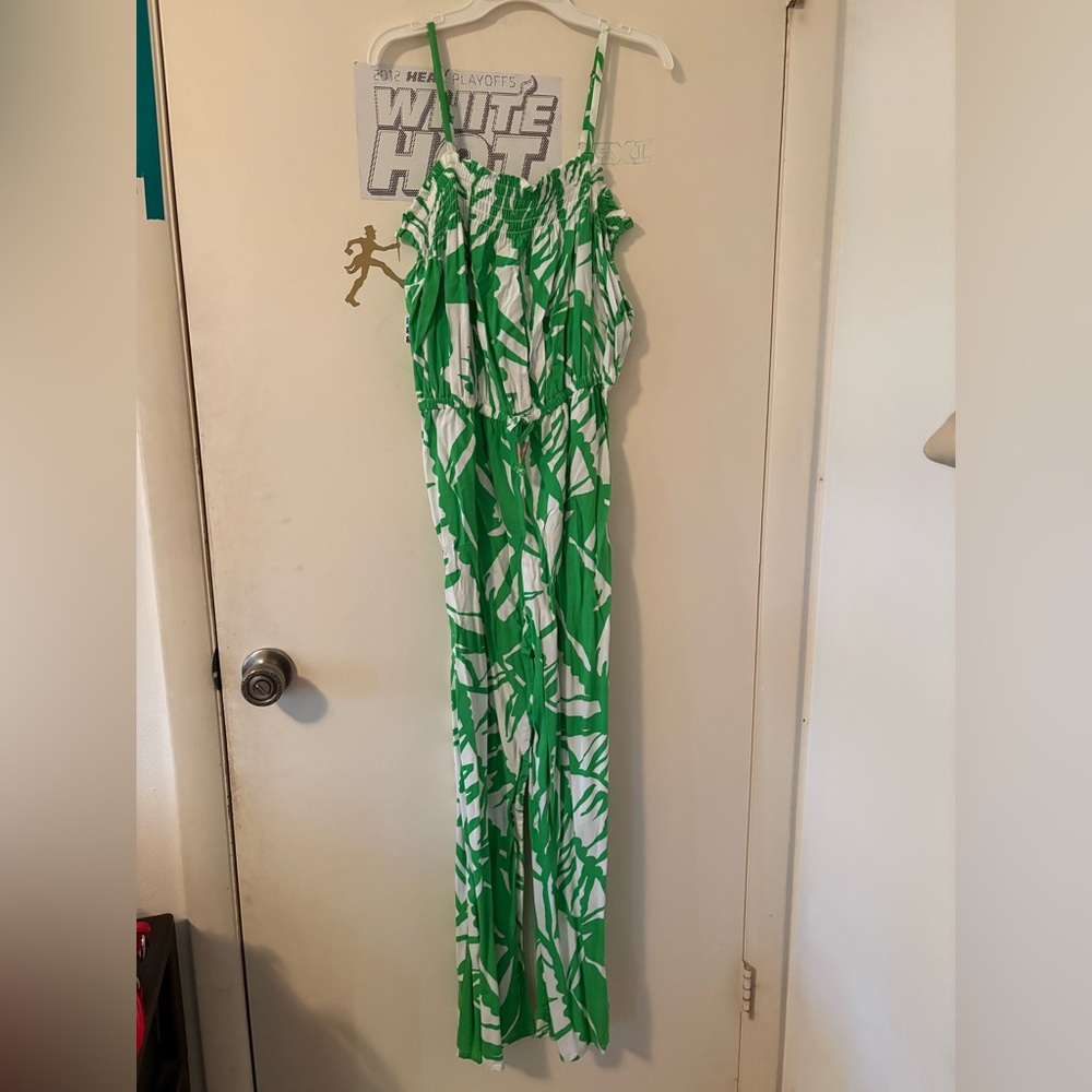 Green Patterned Lily Pulitzer Target Girls Jumpsuit